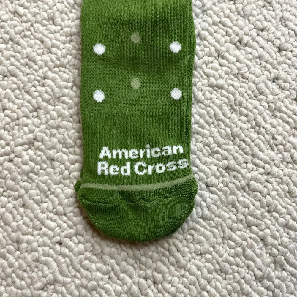 American Red Cross Elf Movie Green Socks Adult Unisex 2023 New NWT Christmas